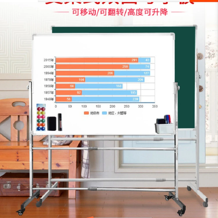 白板支架式家用可移动立式白班写字板办公会议教学培训书写l