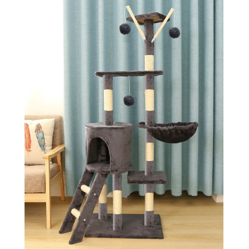 猫爬架diy爬架猫玩具猫咪玩耍用品猫窝猫玩具猫抓杆猫树猫跳台