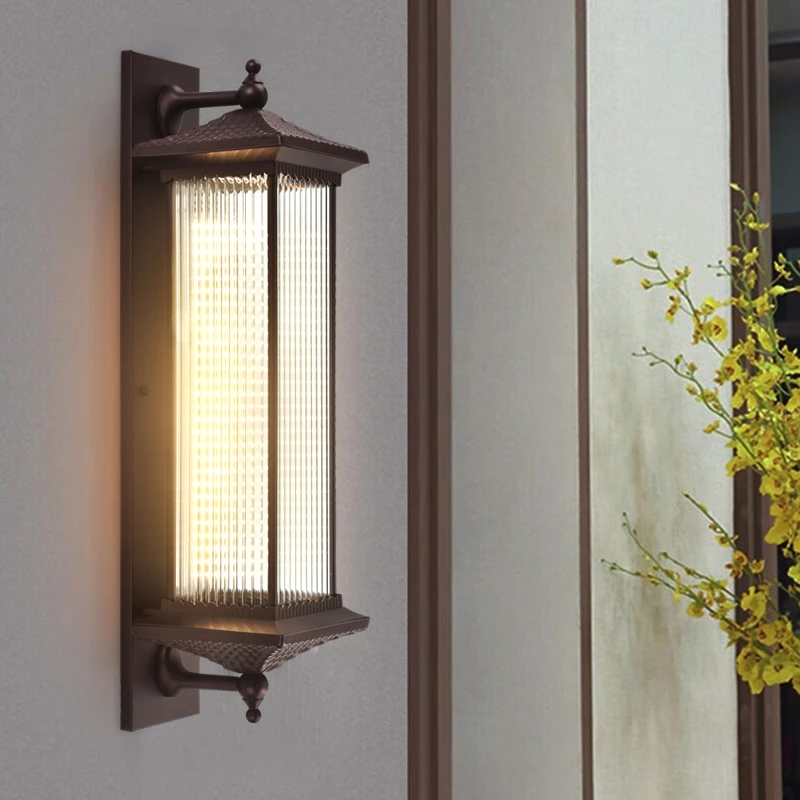 长虹款太阳能中式户外壁灯防水庭院门柱花园别墅阳台围墙大门壁灯