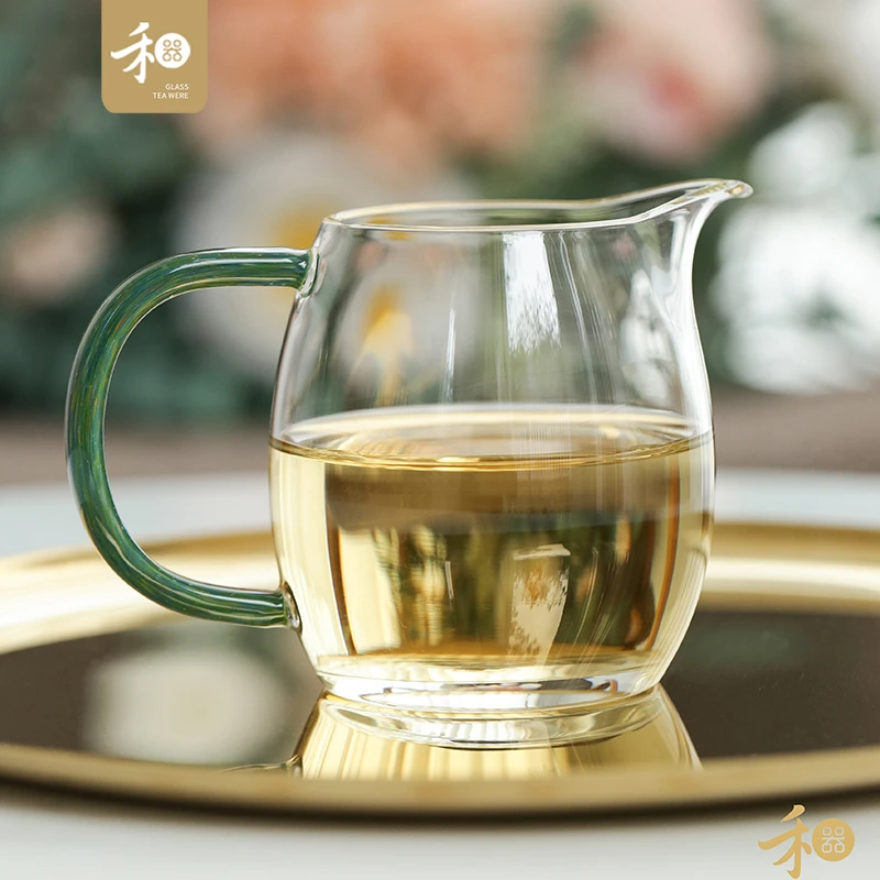 禾器炫彩·澄然茶海 高硼硅 玻璃公道杯 建议容量：300ml