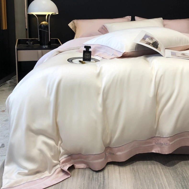 喜兹 安迪四件套高支数全棉 全棉纯棉细腻轻奢简约床单床上用品