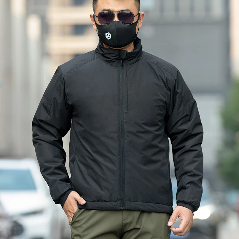 昂垦新款热反射棉服男士冬季户外外套保暖棉衣防风御寒内胆冲锋衣