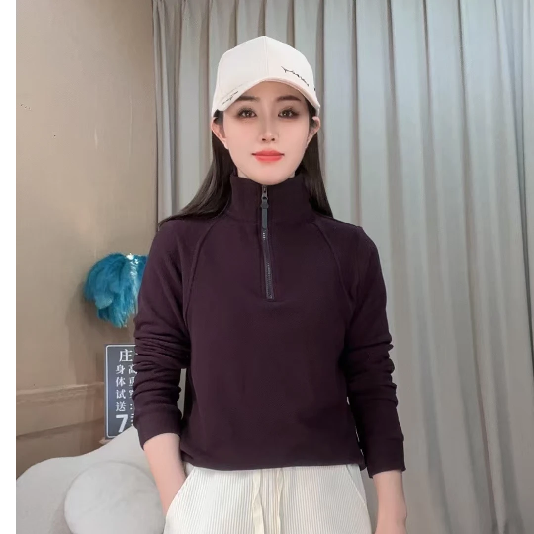 【庄小姐】0225秋冬款立领拉链双面德绒百搭长袖上衣