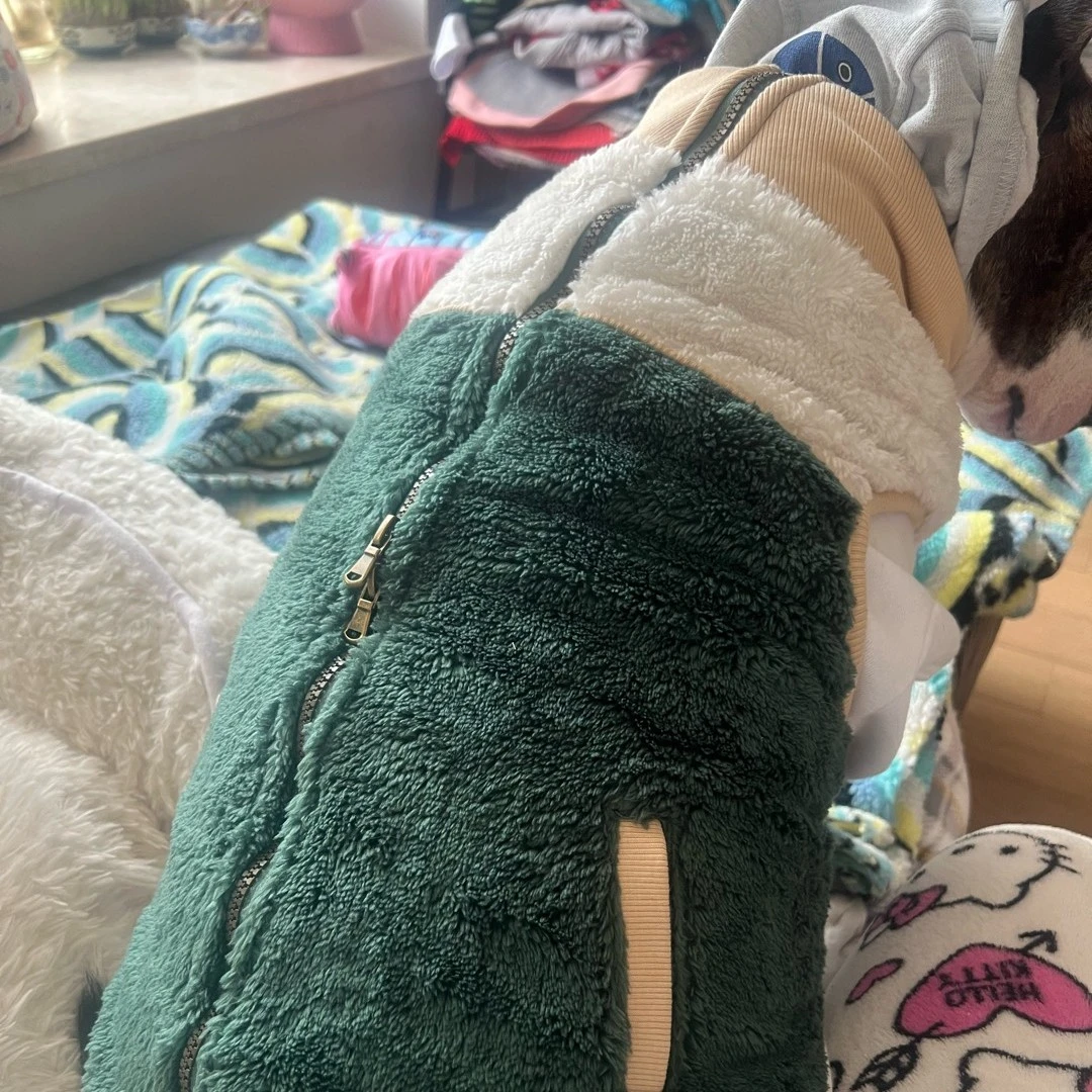 【买家秀】（背长25+31+42+48）双面绒绒马甲狗狗猫猫通用，No退No换