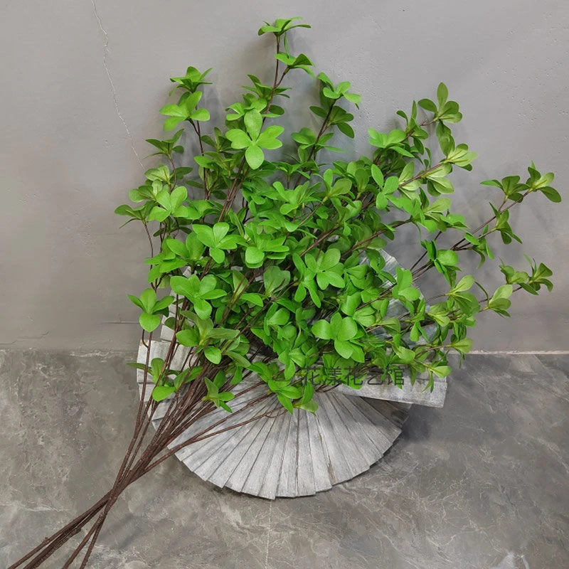 仿真绿植吊钟叶假花客厅落地花艺绿枝叶插花软装饰摆放景观假树枝