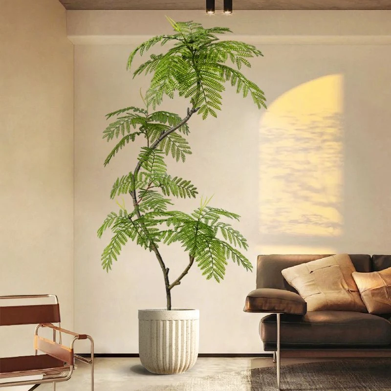 假花仿真花摆设客厅仿生植物大盆栽室内装饰树摆件蓝花楹仿真绿植