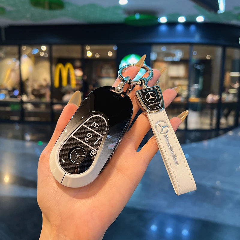 奔驰E300L钥匙套C260L/C200L/E260L/EQE/S450L/S400L/GLC包壳扣