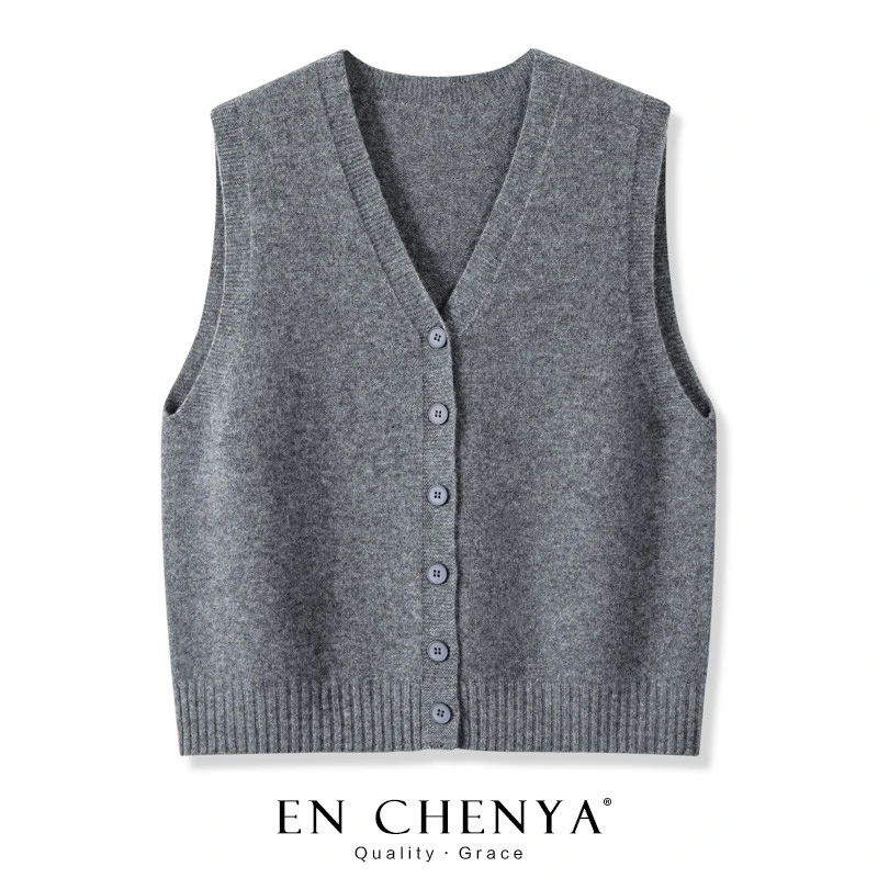 清仓捡漏~专柜撤回大牌外贸马甲女秋冬百搭外穿背心毛衣外套