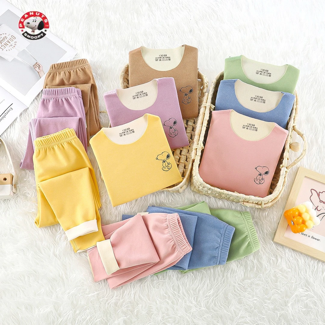 【品牌破价】儿童保暖内衣家居服秋冬睡衣