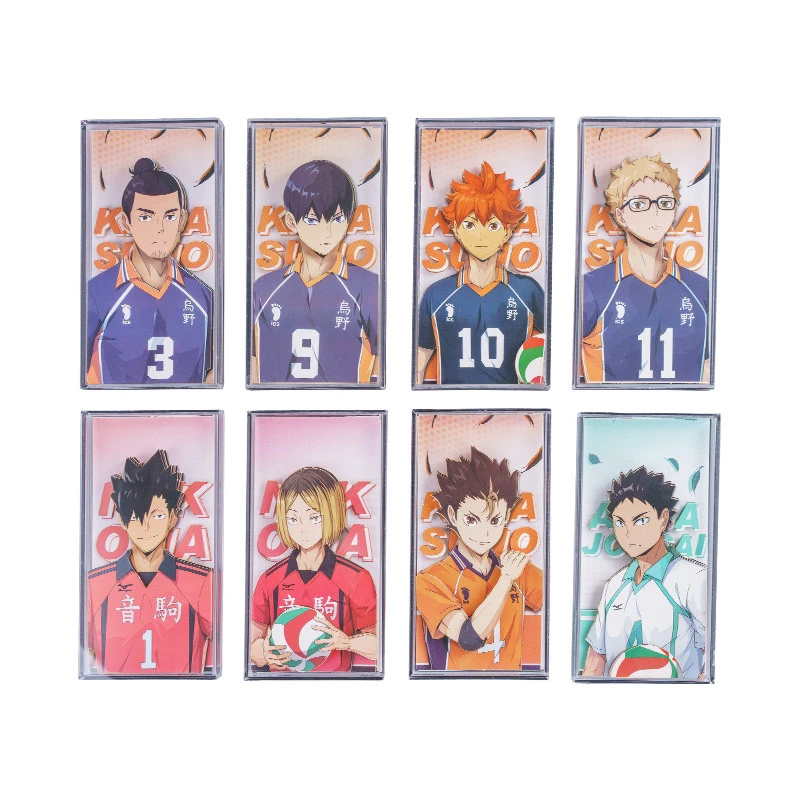 咒术/鬼灭/蓝锁/排球裸眼3D立体画水晶砖盲盒