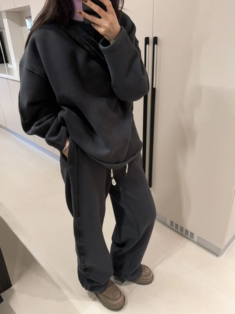 ［IAMMEIYA］-大骨架穿搭 万夕加绒套装85550