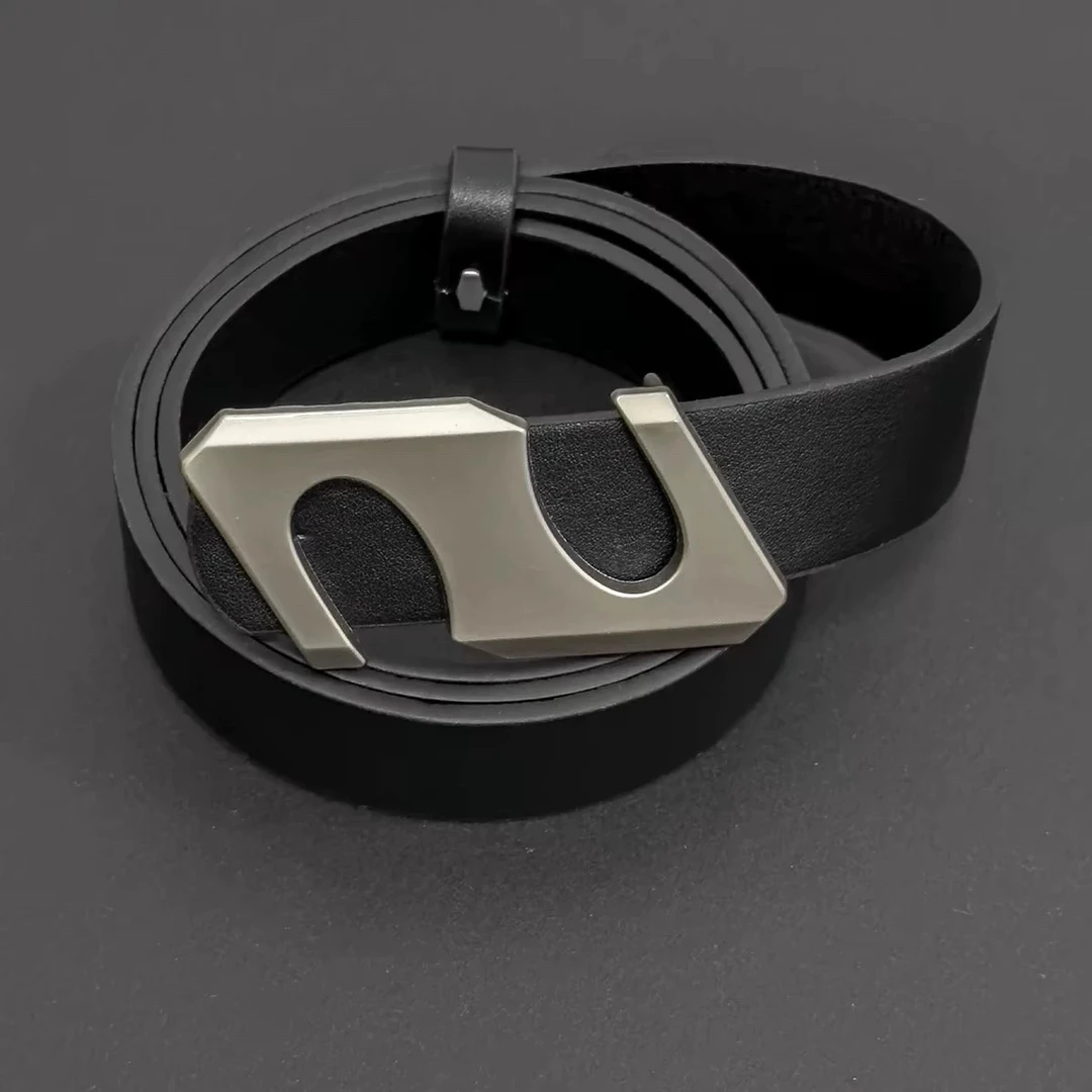 Down minority cleanfit搭配S扣眼裤腰带潮流百搭配饰牛仔裤皮带