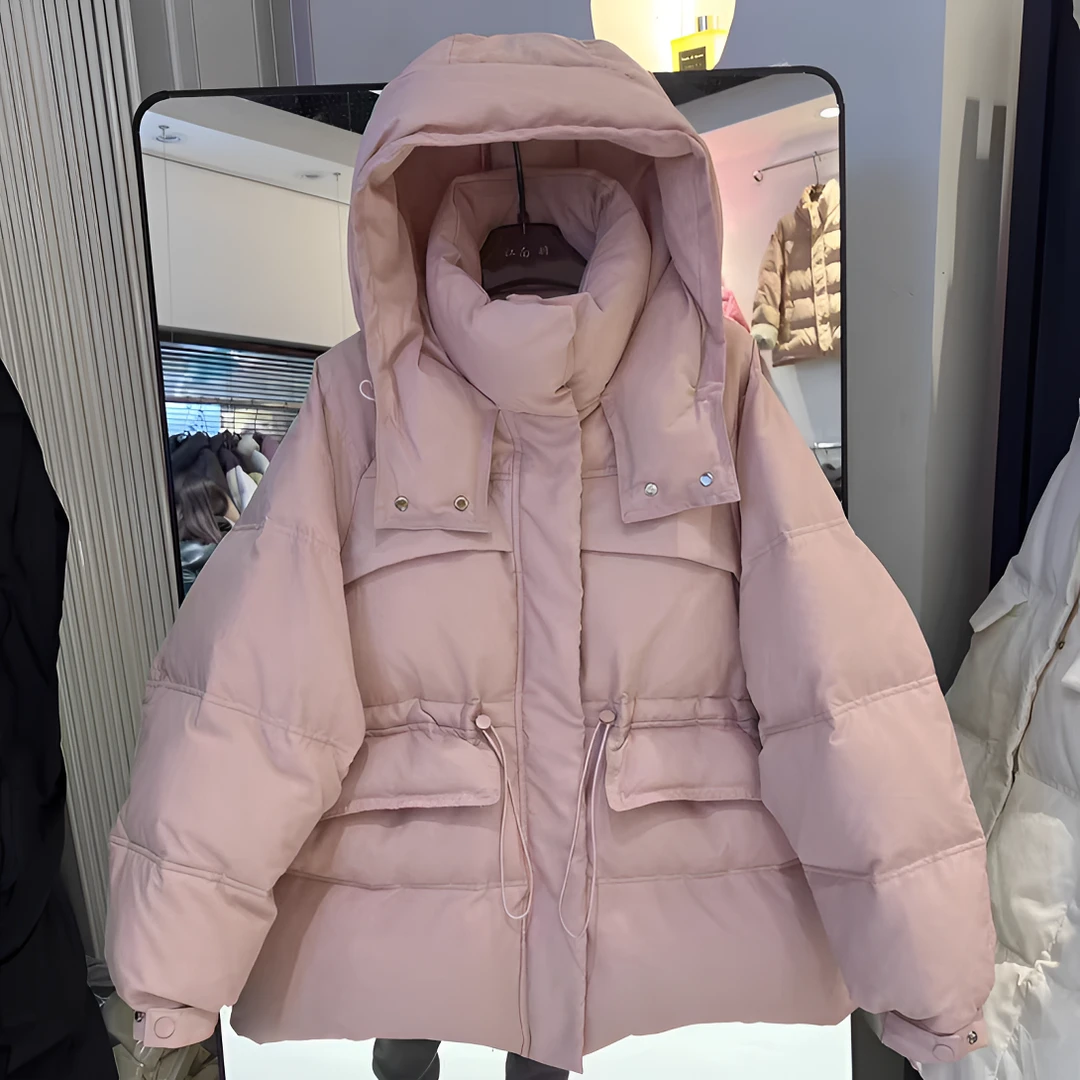 2024新款短款芊芊同款小个子羽绒服韩版宽松简约收腰冬季保暖6604