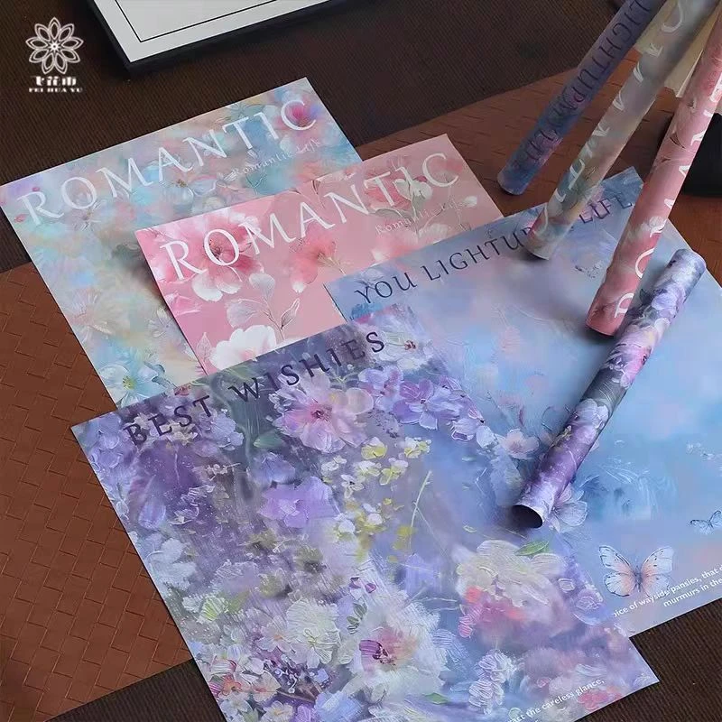 【1帮1】西西里油画风华纸鲜花艺包装纸手工花diy材料花店资材