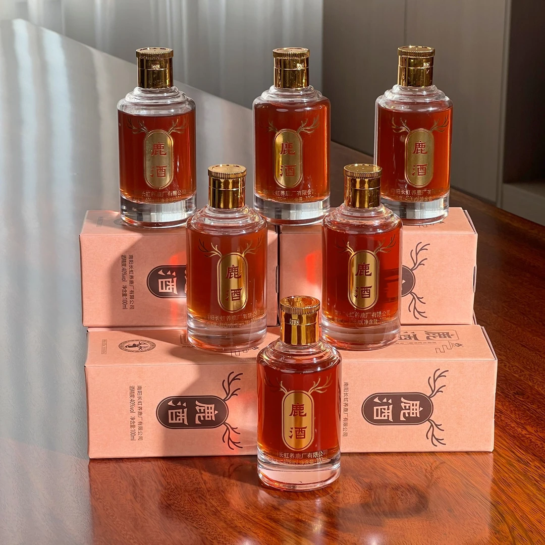 强宁鹿酒40度养生泡酒特产100ml*3瓶40度