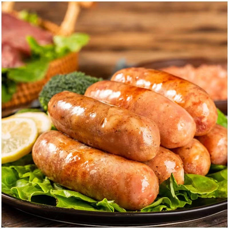 【蒙珊】清真地道原味爆汁鸡肉肠拍一发二食用冷冻真空包装650克 *2