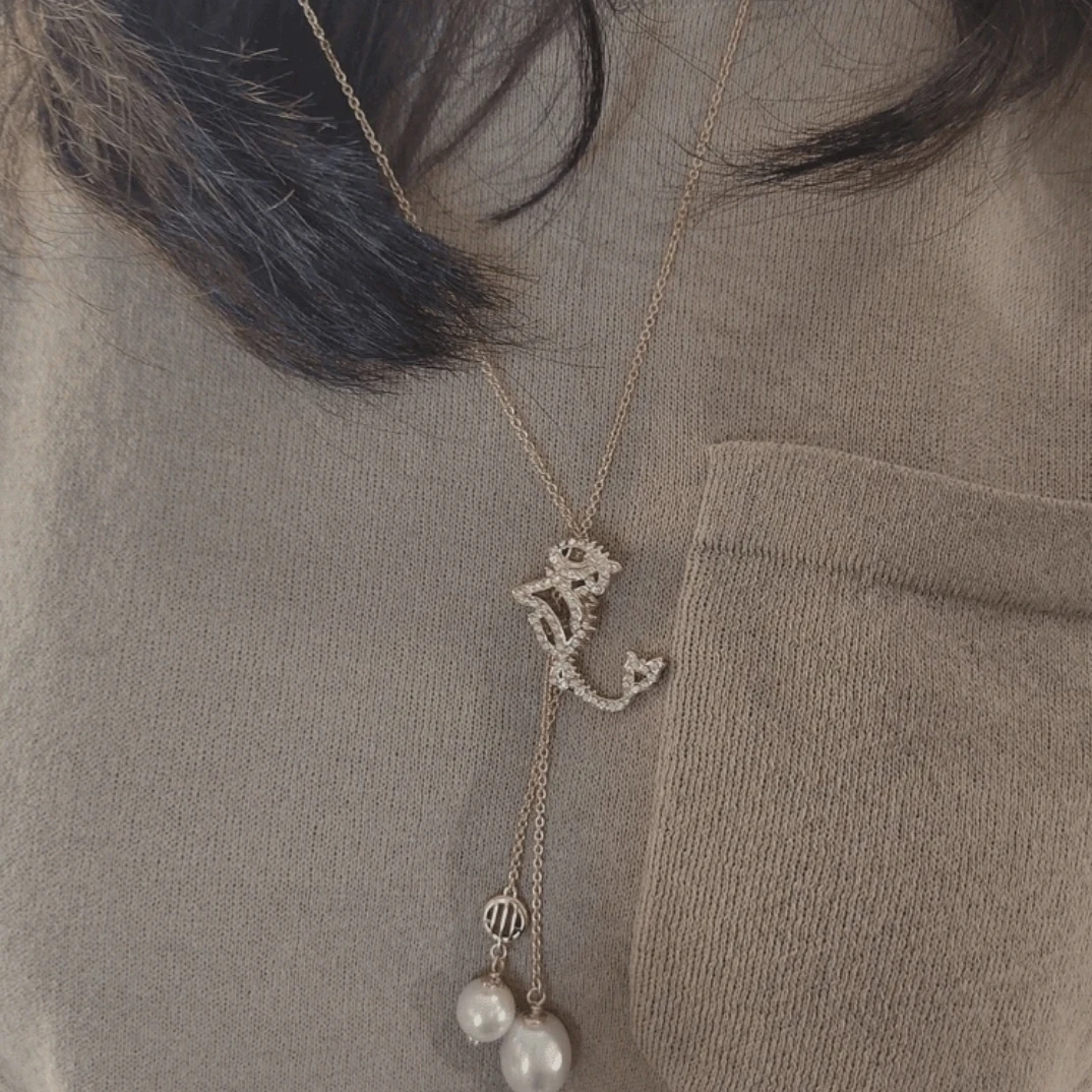 AMASS/阿玛施 铜合金仿珍珠吊坠 合金项链 铜合金质感5900525