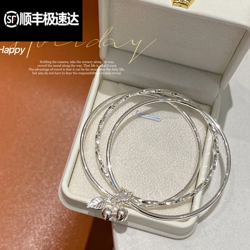 老凤凰足银9999莫比乌斯足银传承三生三世银手镯女手镯简约时