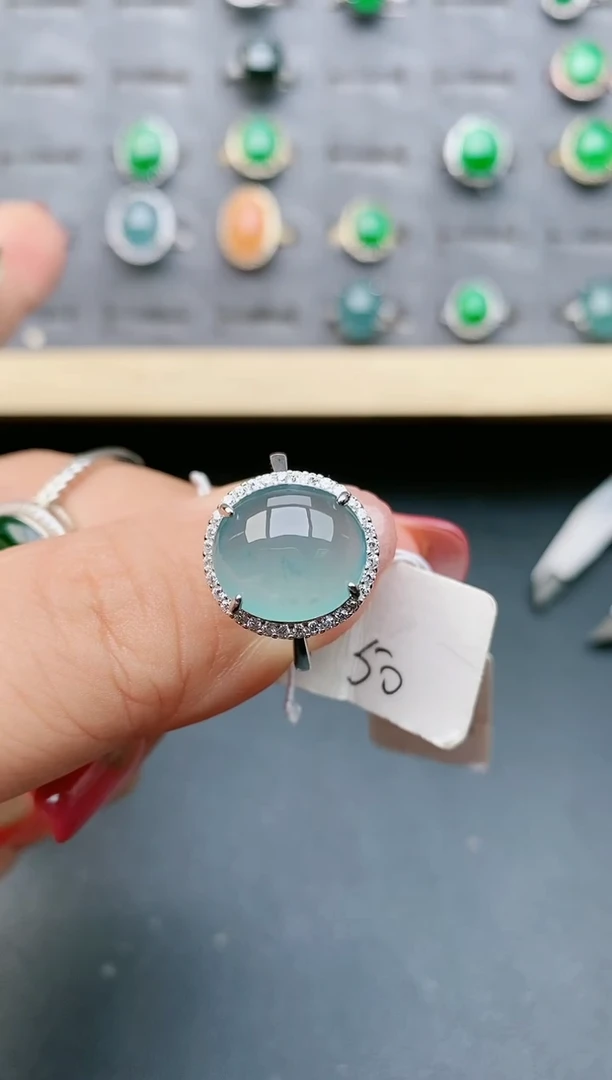 【闪购商品】翡翠戒指银S925镶嵌321321
