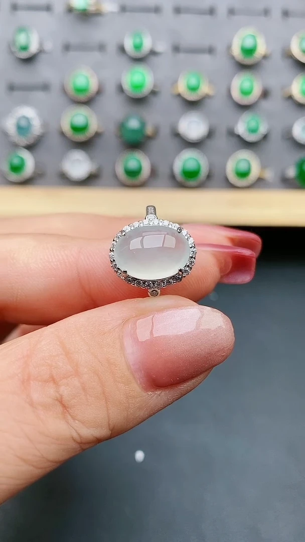 【闪购商品】翡翠戒指银S925镶嵌2132131