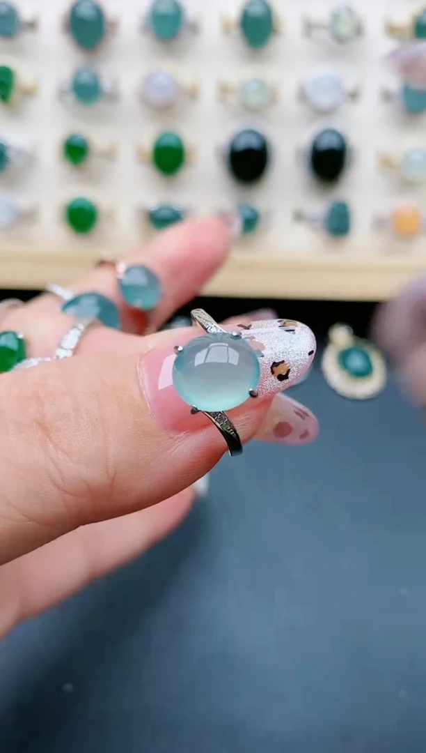 【闪购商品】翡翠戒指银S925镶嵌321321