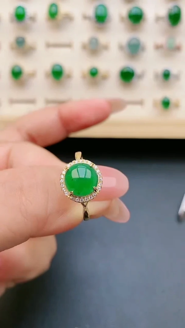 【闪购商品】翡翠戒指银S925镶嵌80505