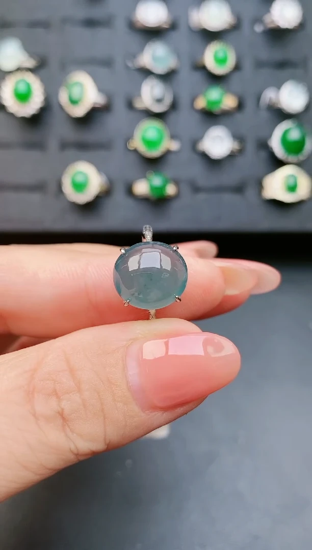 【闪购商品】翡翠戒指银S925镶嵌321321