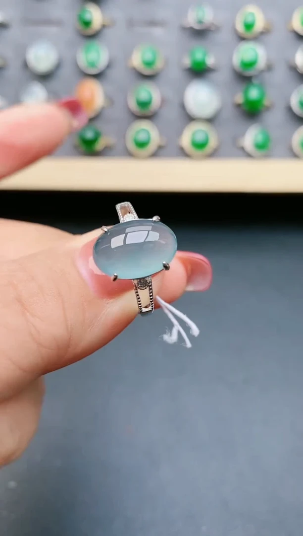 【闪购商品】翡翠戒指银S925镶嵌321321