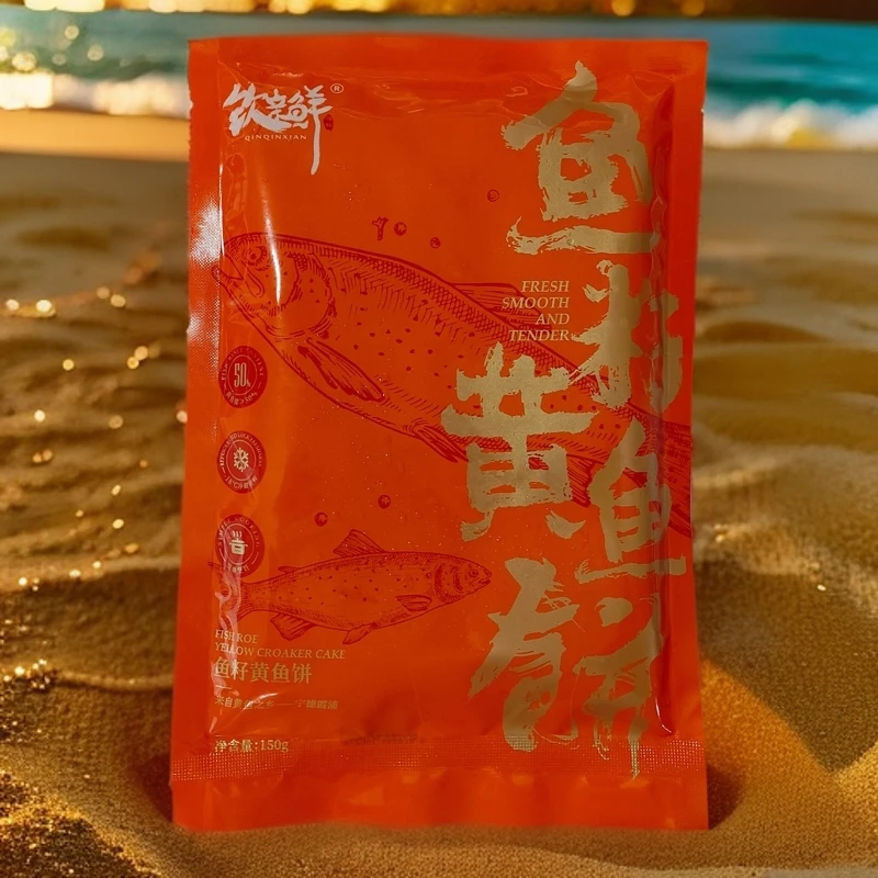 钦亲鲜【鱼籽黄鱼饼】150g/包 新鲜鱼籽早餐代餐速食风味鱼饼