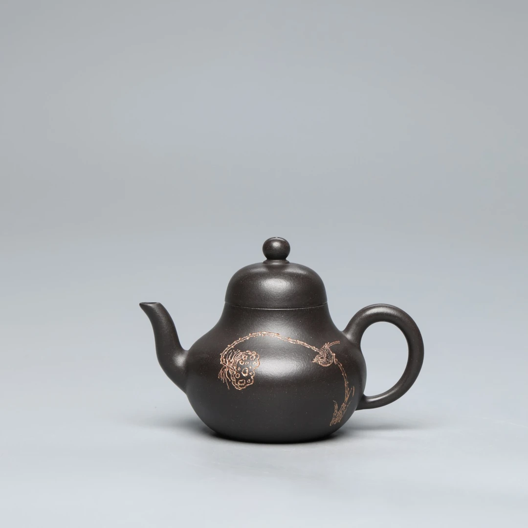 达观YYT08【御品堂】朱涛 思婷 高黑料 170cc 茶壶青墨