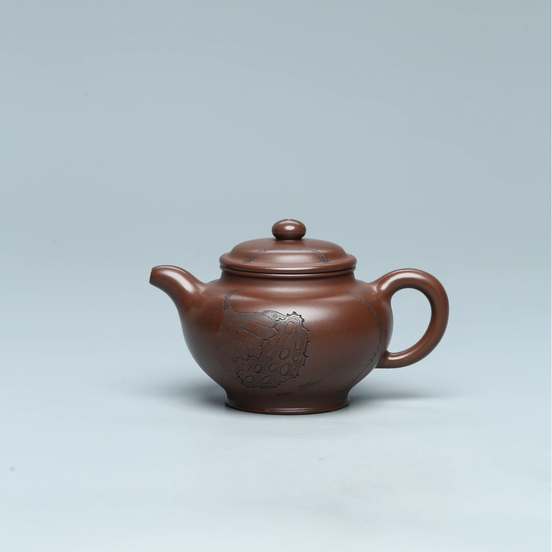 达观SD122【紫茗轩】王光辉 掇只 紫泥 280cc 紫砂壶知壶茗