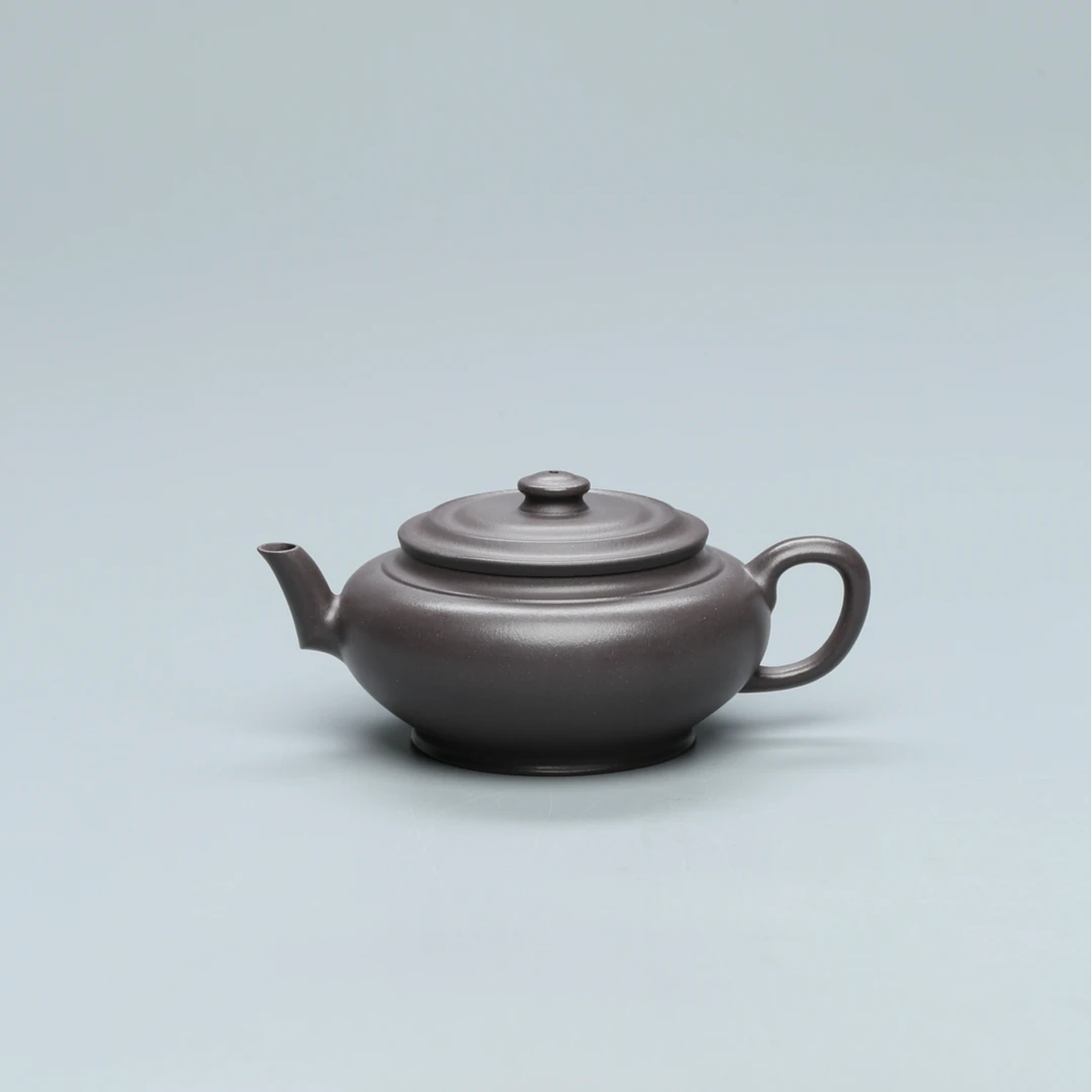 达观SD167【紫茗轩】范勤君 明月竹影 天青泥 200CC紫砂壶优茗醉