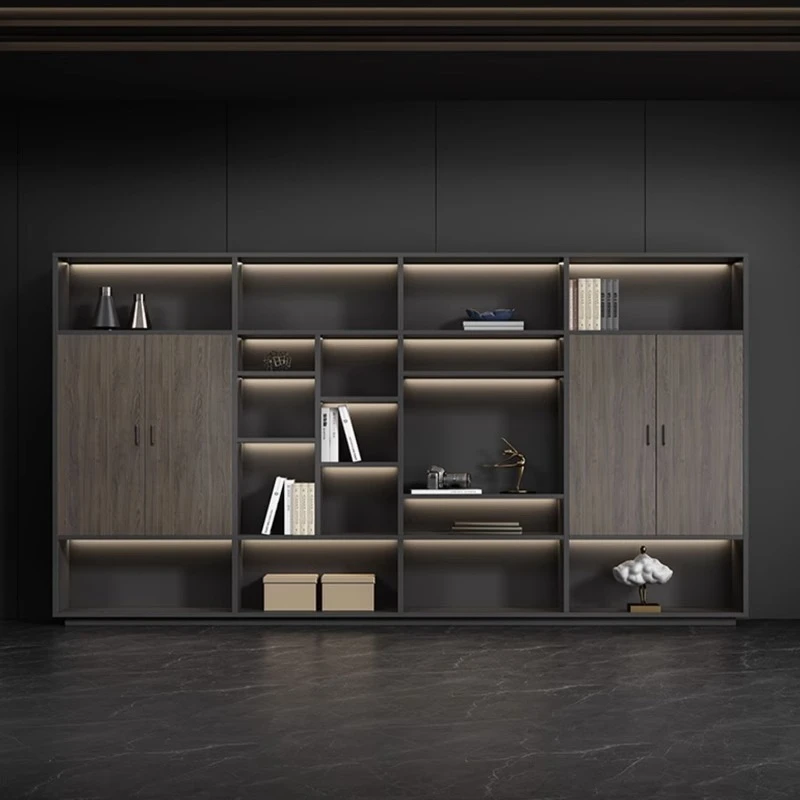 定制文件柜木质资料柜档案高柜老板背景柜办公书柜家用办公室柜子