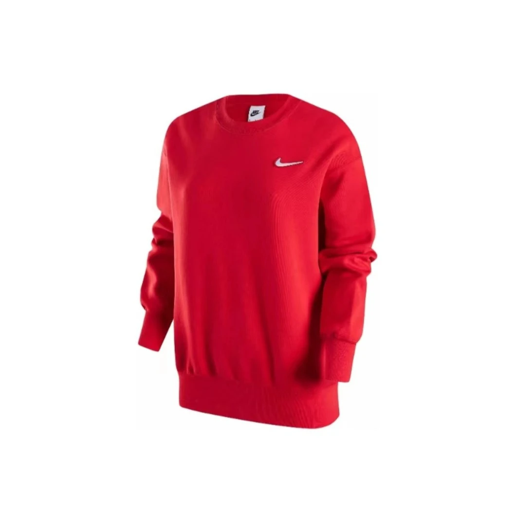 NIKE/耐克龙年CNY限定女款红色圆领休闲卫衣秋冬 FZ6537657 *TJ