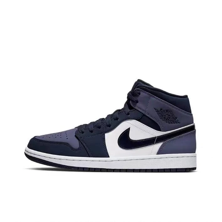 【天津万象城NK专享】NIKE耐克AJ1男款中帮鞋桑德紫复古554724445