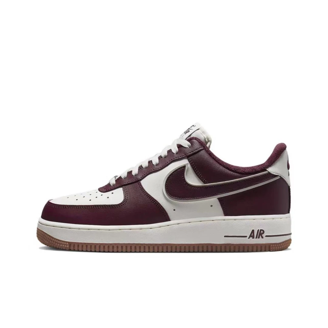 【天津永旺NK专享】NIKE耐克AF1防滑复古低帮板鞋白鹫红DQ7659102