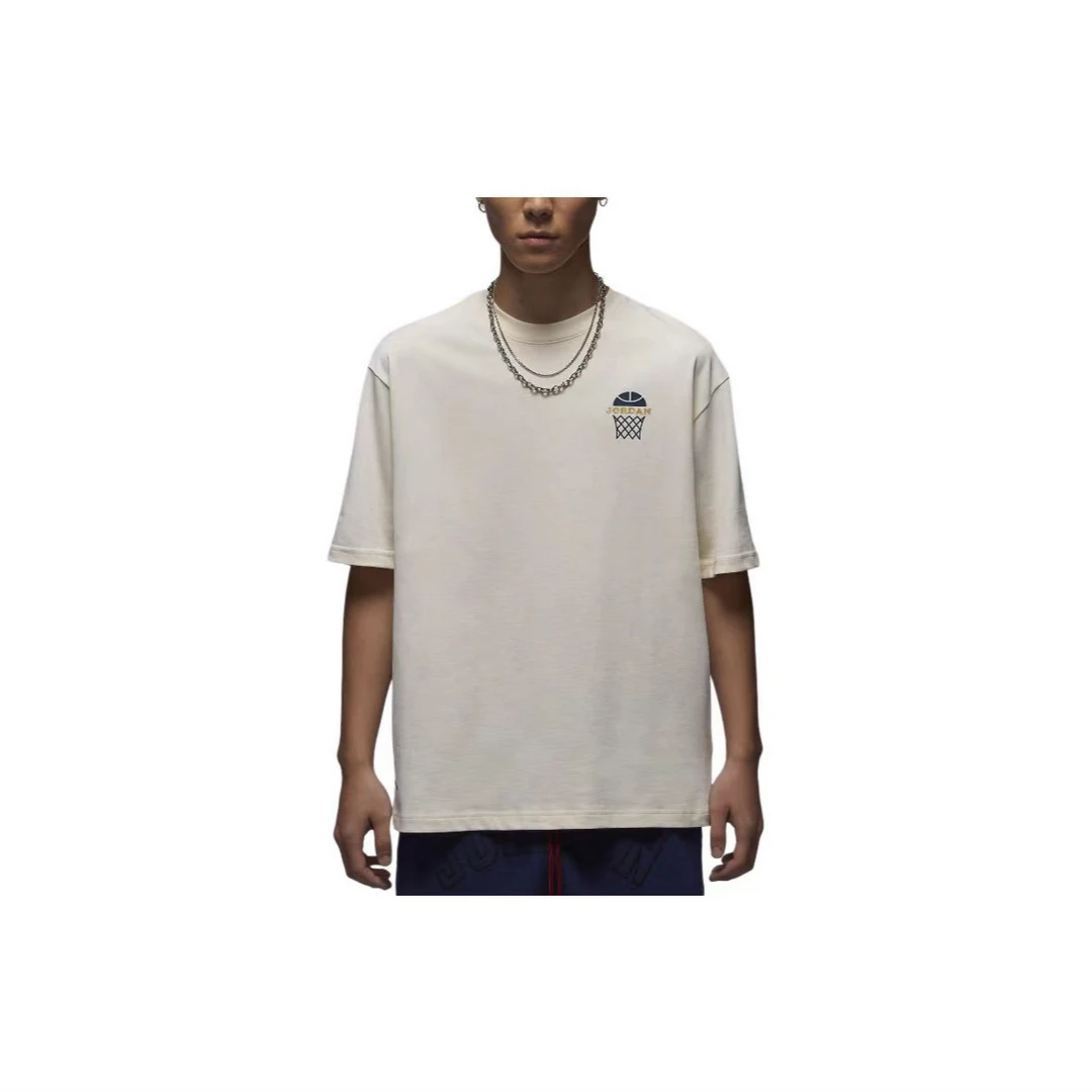 【天津恒隆NK专享】Jordan舒适休闲运动短袖T恤男款象牙白HM4901110