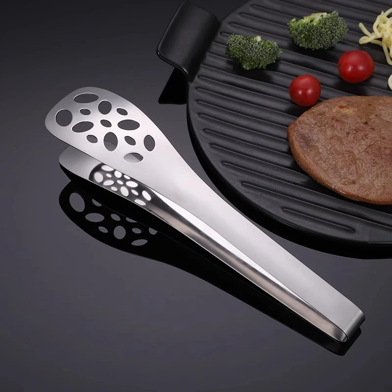 304不锈钢食品夹面包烧烤牛排夹菜烤肉馒头食物夹nis厨房家用防烫