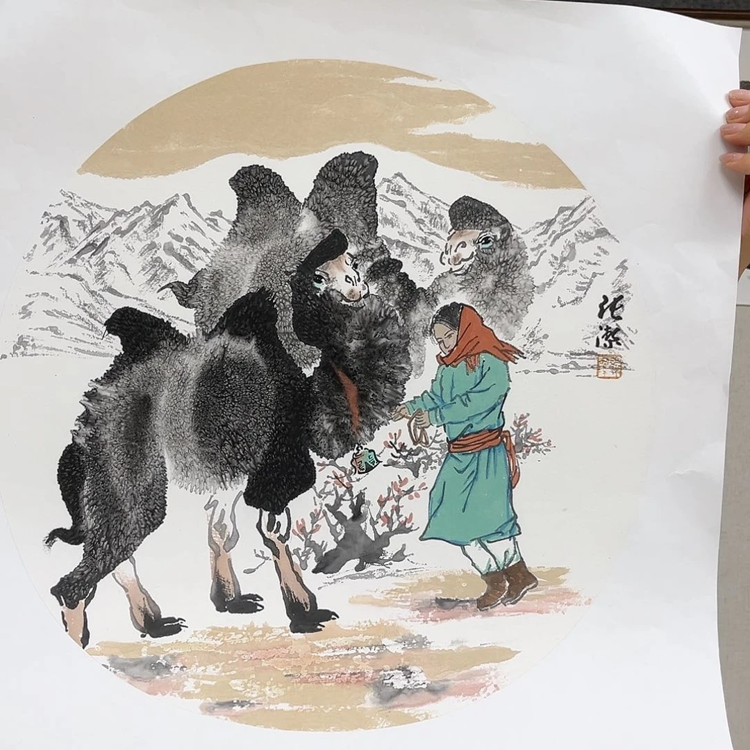 绘画艺术家 真人真迹