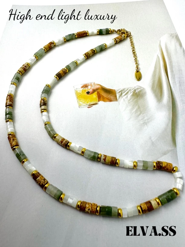 钛钢项链 E0003时尚复古设计师款小众轻奢项链