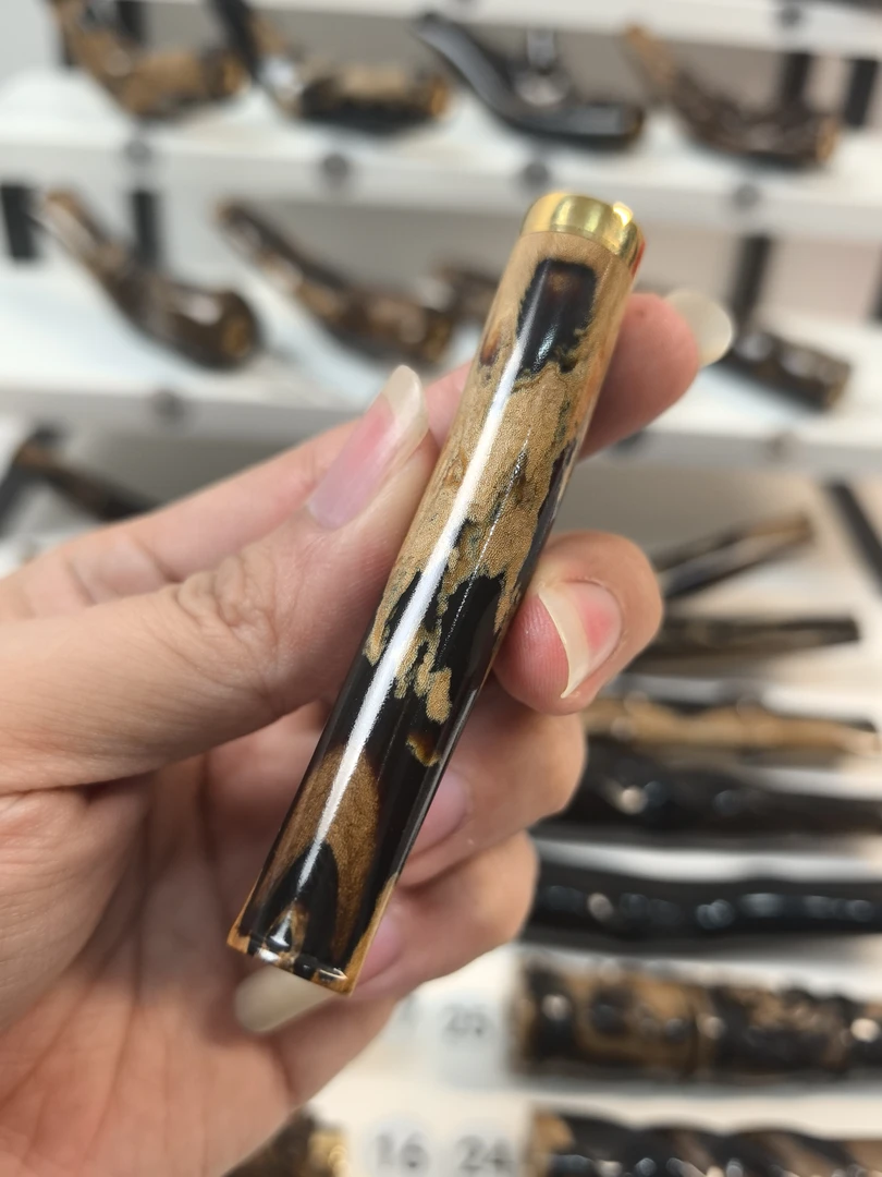 活性炭滤芯三合一血柳烟嘴 粗中细一体三用拉杆双重过滤海柳烟嘴