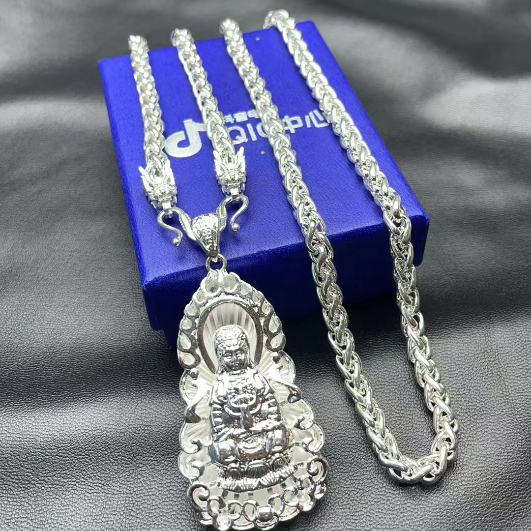 3男士双龙头锁扣腰带链子配套观音