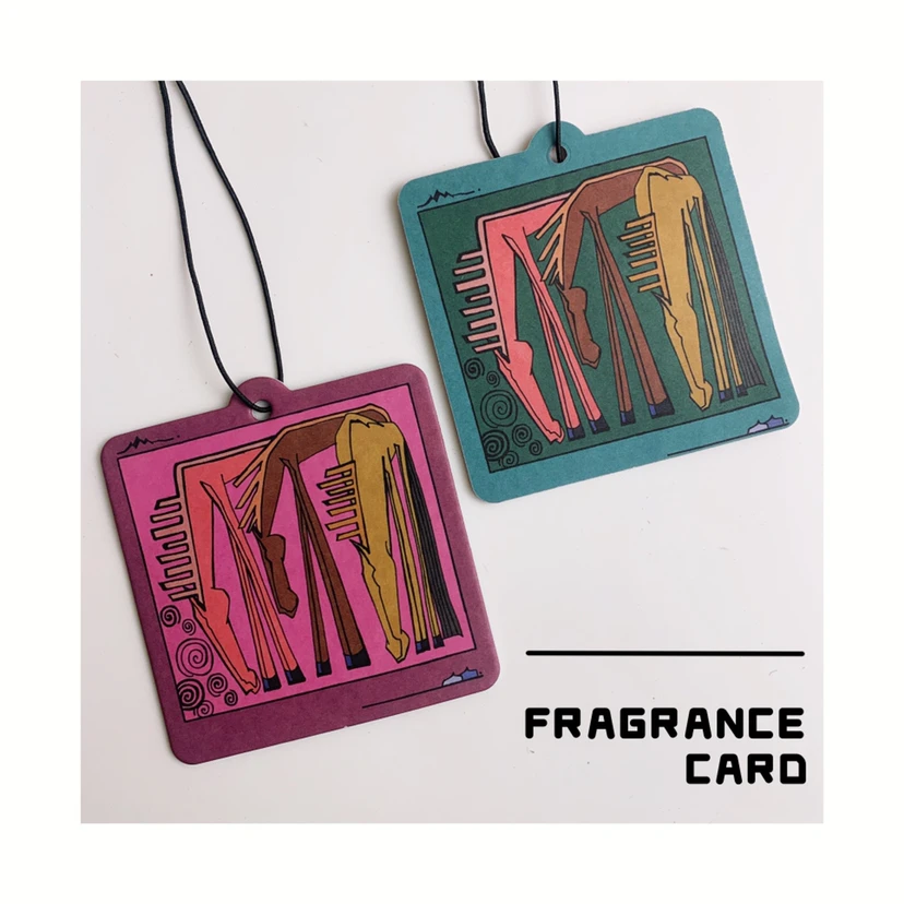 游元万物/蒙古马抽象卡通插画香薰片 同款拍一赠一