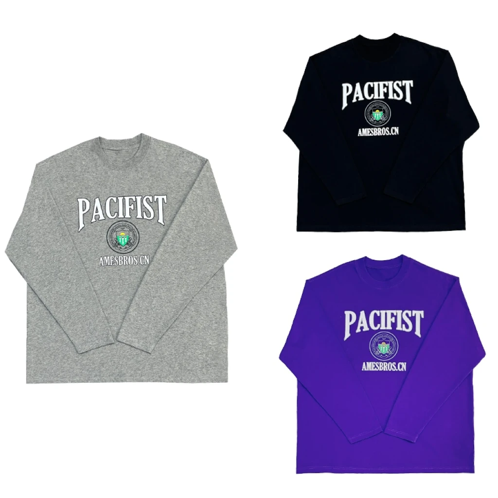 [XJ]黑白三色彩字母简约印花时尚百搭儿童长袖体恤（秋意浓浓 ）