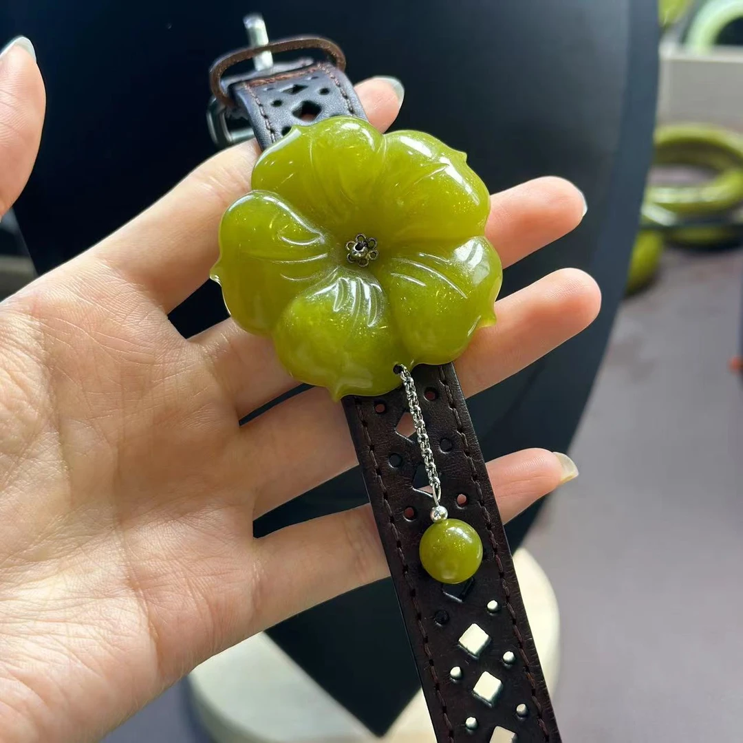 黄金玉五福花手牌优雅时尚11030006