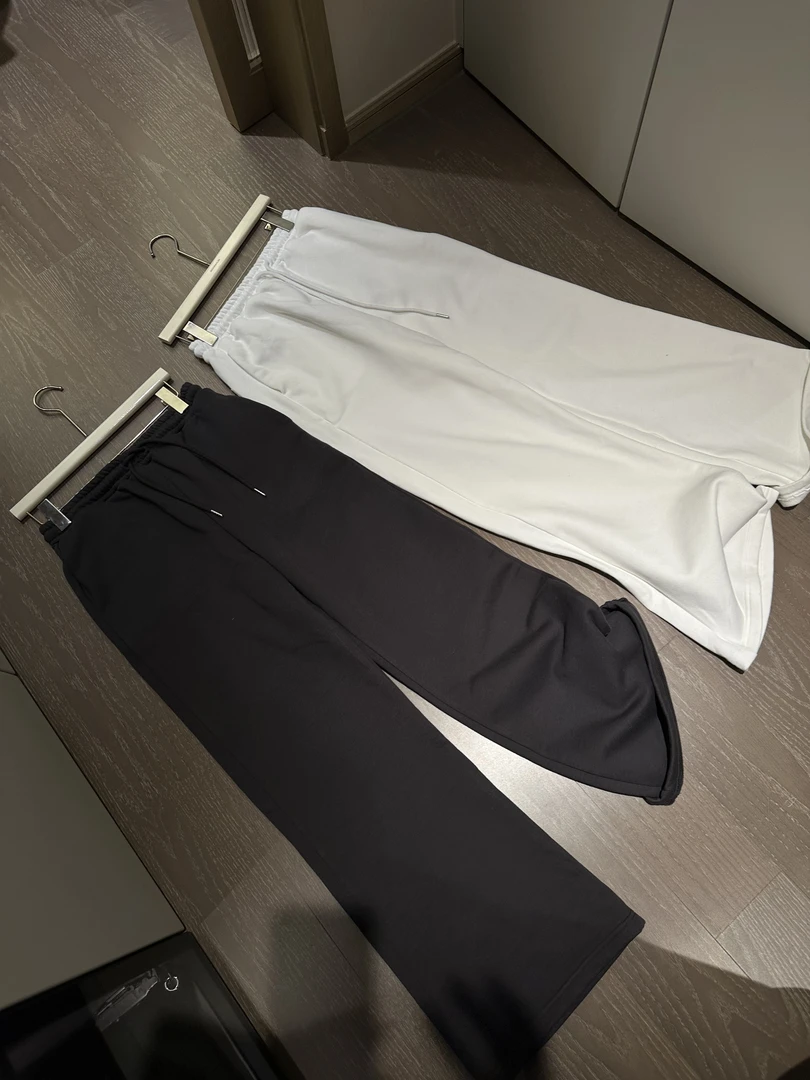 【HoorayLin】 双色土星加绒阔腿裤#QD182