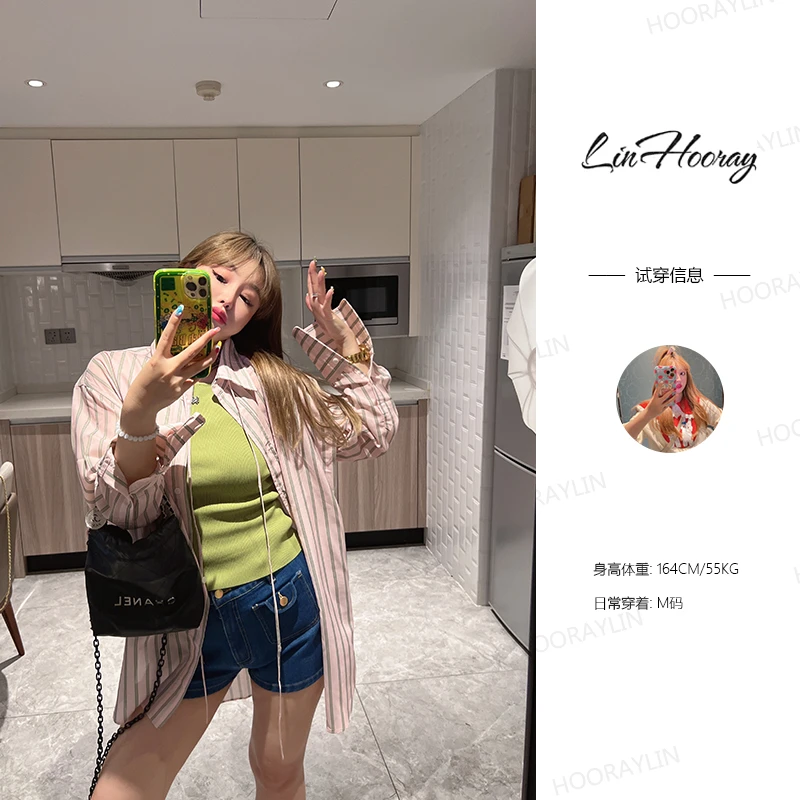 【HoorayLin】水钻樱桃定制衬衫#HO029