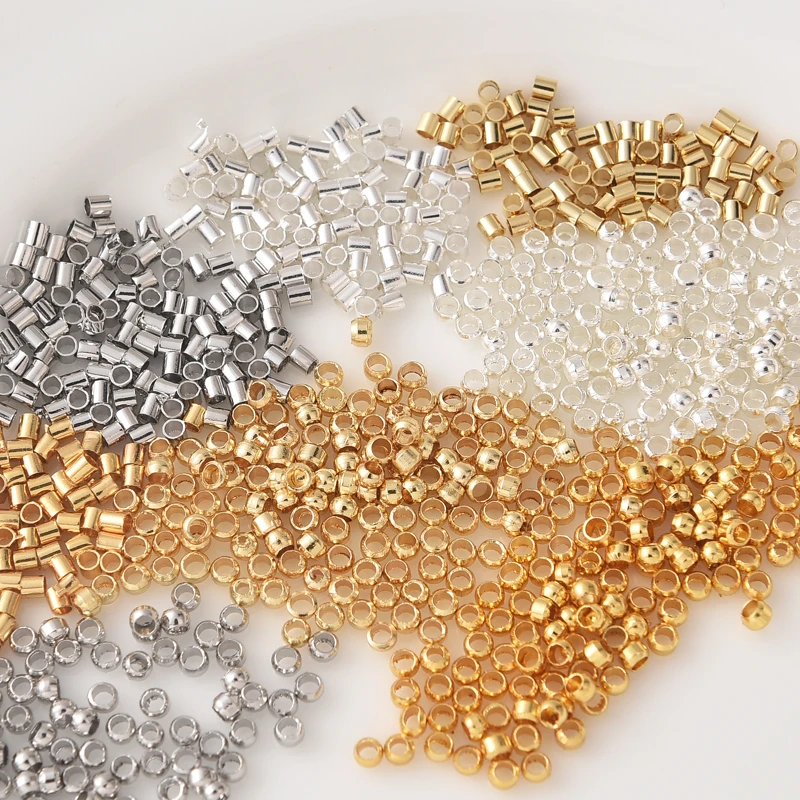 定位珠手工diy饰品配件材料钢丝鱼线收尾固定扣夹扣定位管