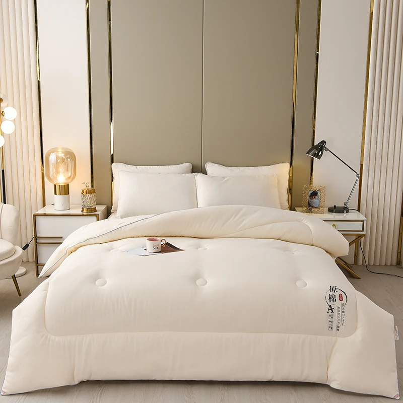 阿郎推荐原棉大豆纤维春秋被冬被加厚保暖冬季棉被单双人宿舍被褥