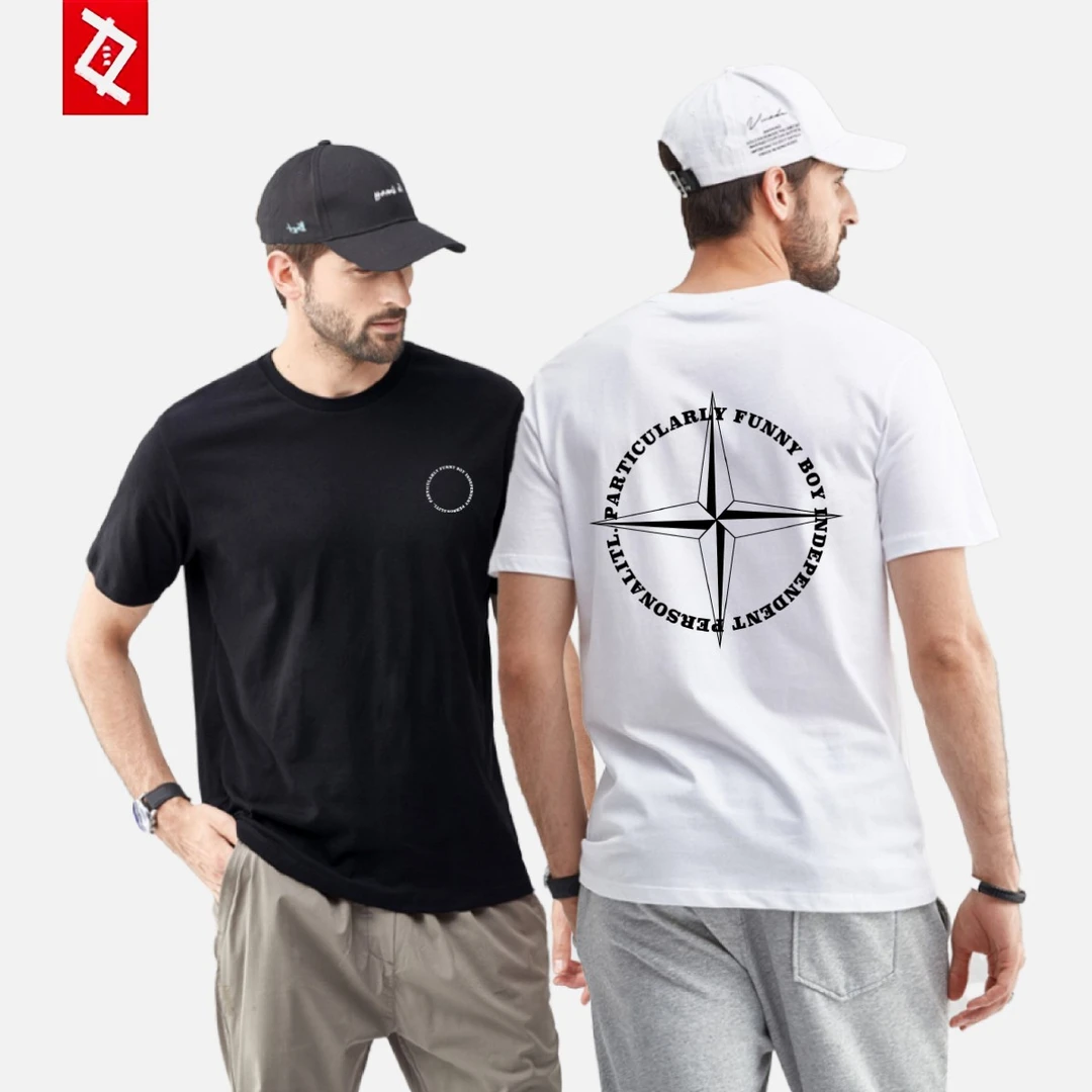 【260g】重磅厚实纯棉短袖T恤春夏季潮流圆领宽松休闲印花打底衫